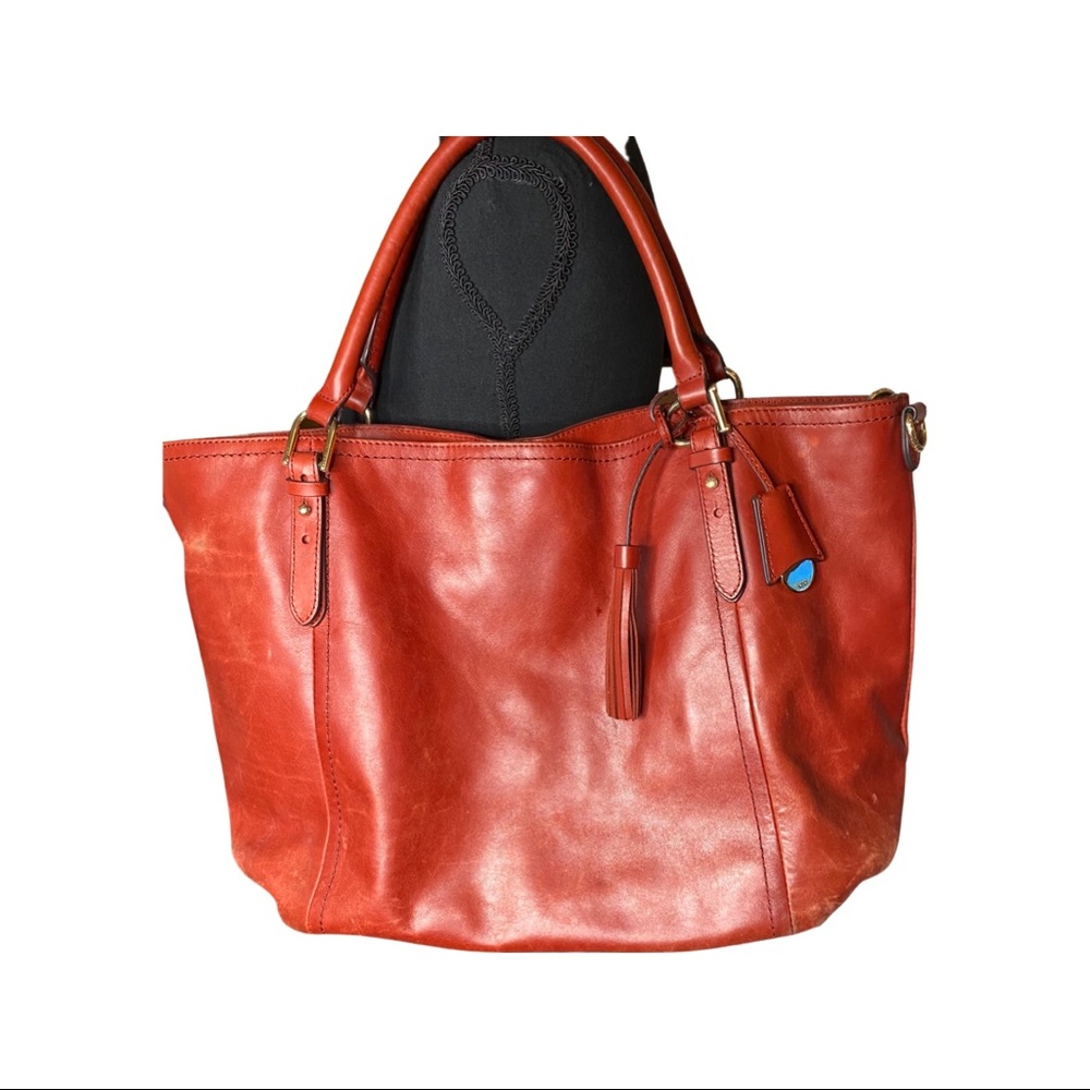 G.I.L.I HERITAGE MEDIUM LEATHER ROMA TOTE - PREOWNED